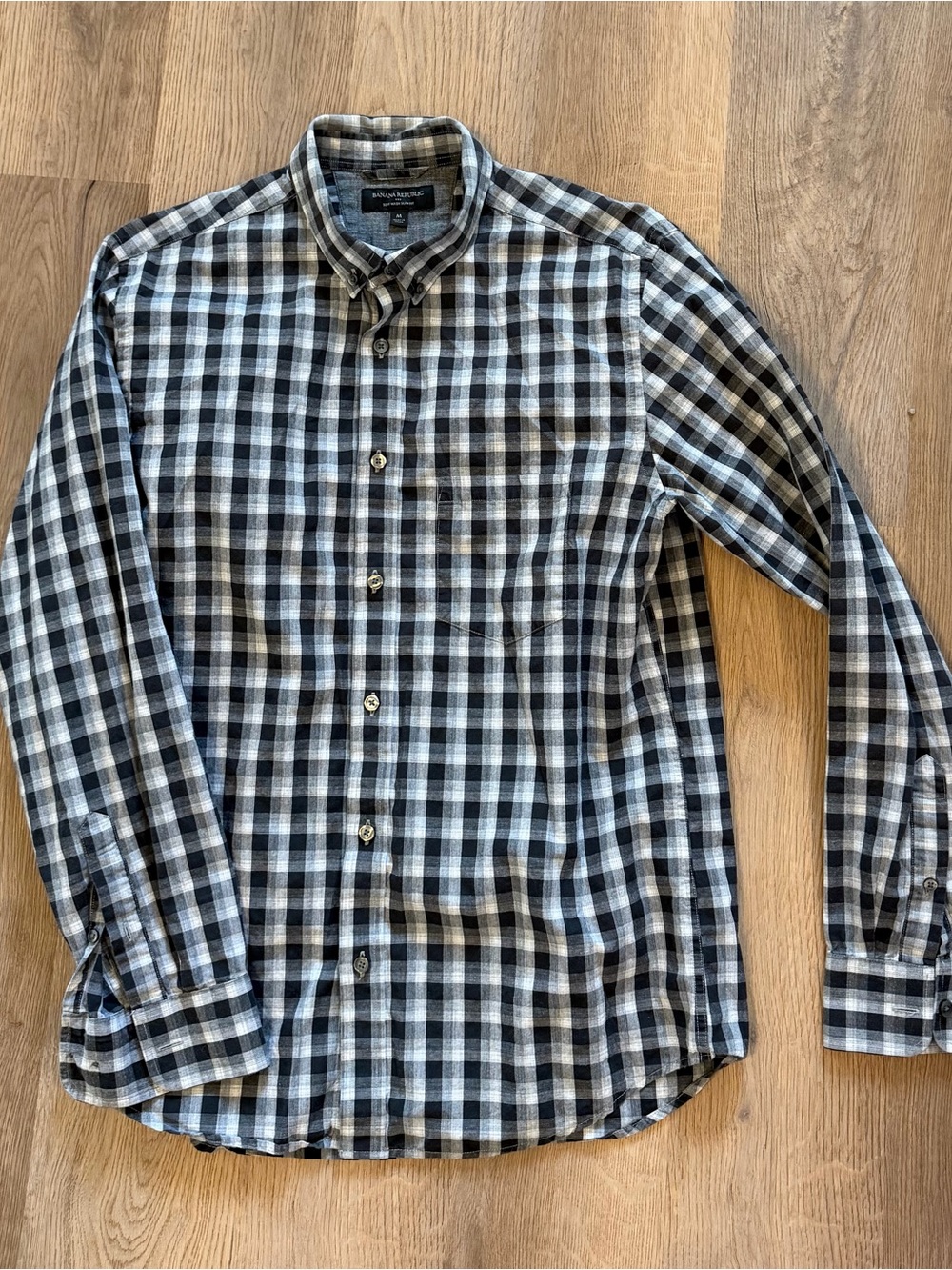 Banana Republic Slim Fit Plaid Button Down Shirt Men’s Medium